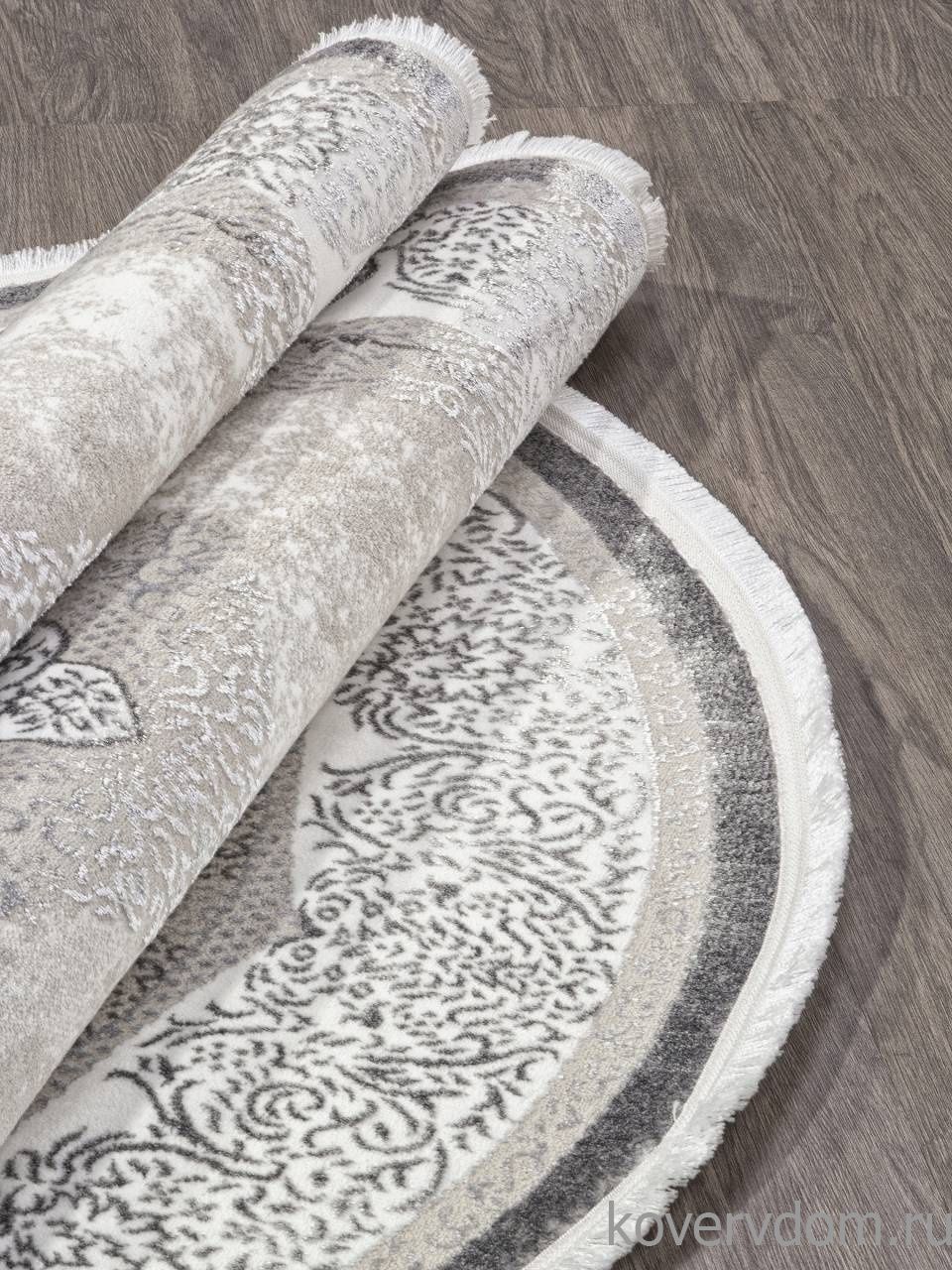 Ковер ALFANI Q009A GREY FDY / CREAM SHRINK Овал Ковер ALFANI Q009A GREY FDY / CREAM SHRINK Овал