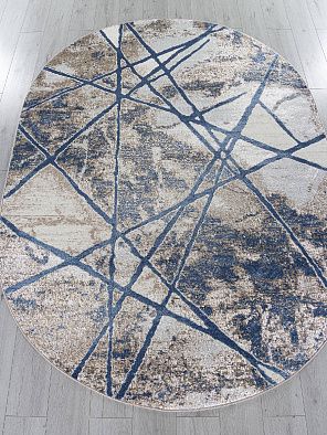 Ковер ANTEP O1702 630 CREAM / BLUE Овал