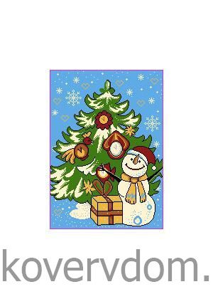 Комплект новогодних сувенирных ковриков 3 штуки 91033 Комплект новогодних сувенирных ковриков 3 штуки 91033