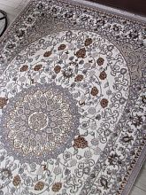 Круглый ковер HALIF F611 GRAY-GREEN