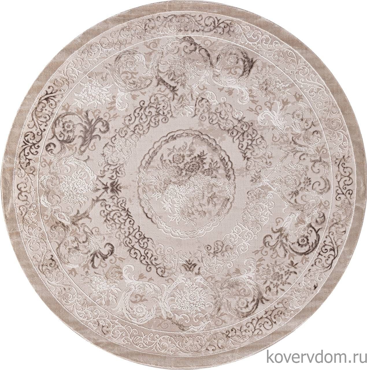 Ковер ARMINA-A 03701A BROWN / BROWN Круг Ковер ARMINA-A 03701A BROWN / BROWN Круг