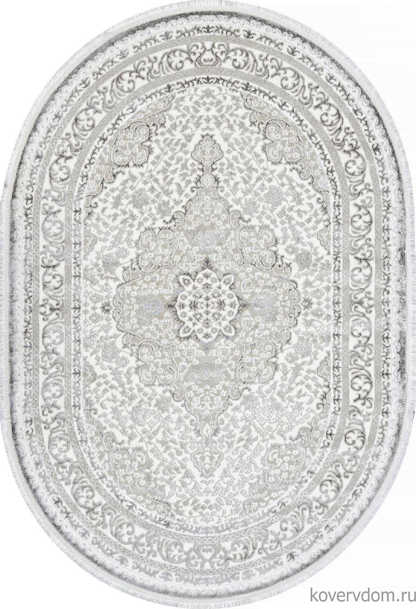 Ковер ALFANI Q011A GREY FDY / CREAM SHRINK Овал Ковер ALFANI Q011A GREY FDY / CREAM SHRINK Овал