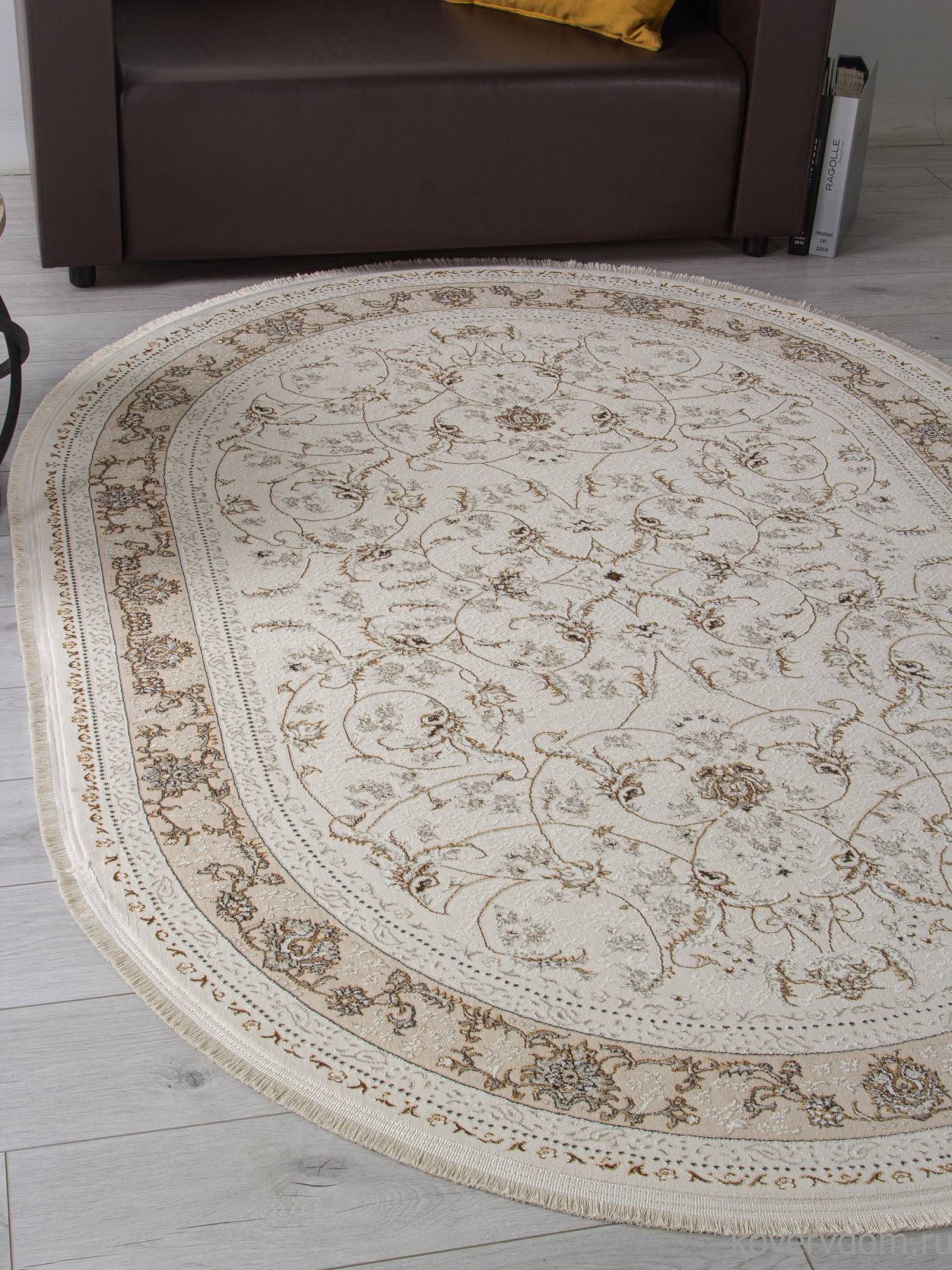 Ковер ZARINA M101B CREAM / CREAM Овал