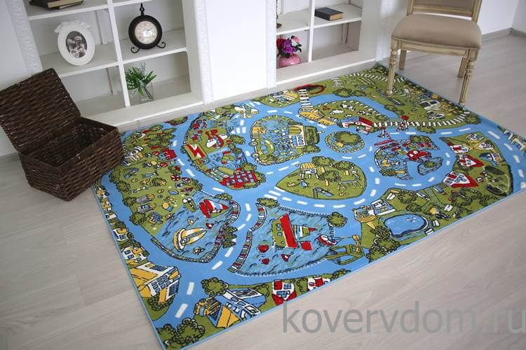 Детский развивающий ковер PTT Sorona JOYFUL KIDS City Детский развивающий ковер PTT Sorona JOYFUL KIDS City