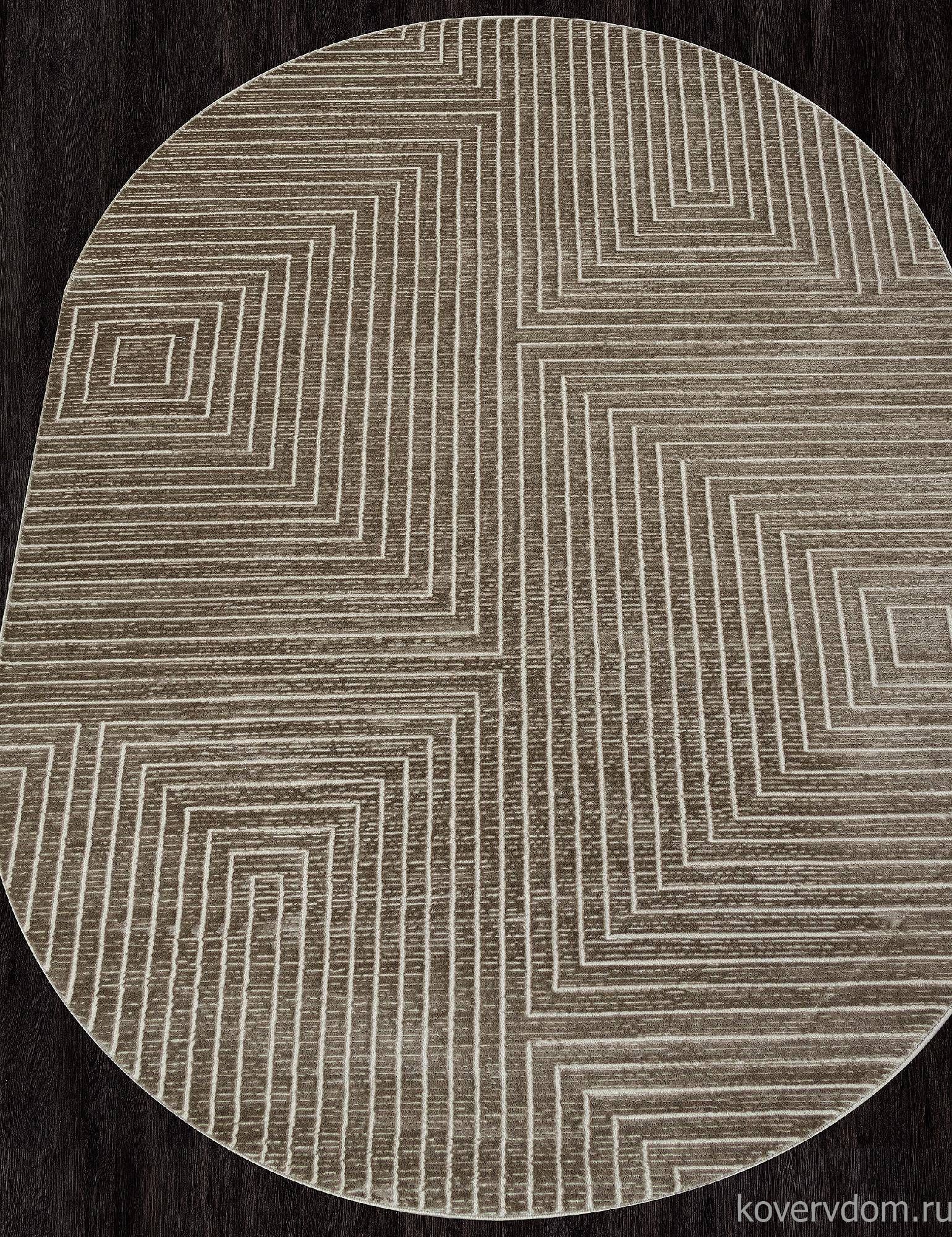 Ковер SIROCCO E256AL BROWN / BEIGE Овал