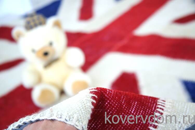 Ковер винтажный ручной работы Британский флаг Vintage Flag Patchwork 22228 Ковер винтажный ручной работы Британский флаг Vintage Flag Patchwork 22228