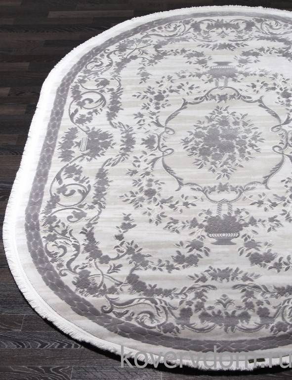 Ковер TRUVA 08330G GREY / GREY Овал