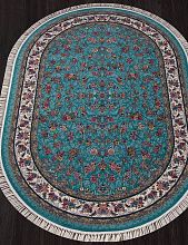 Ковер красный TEHRAN 7513 BLUE Овал