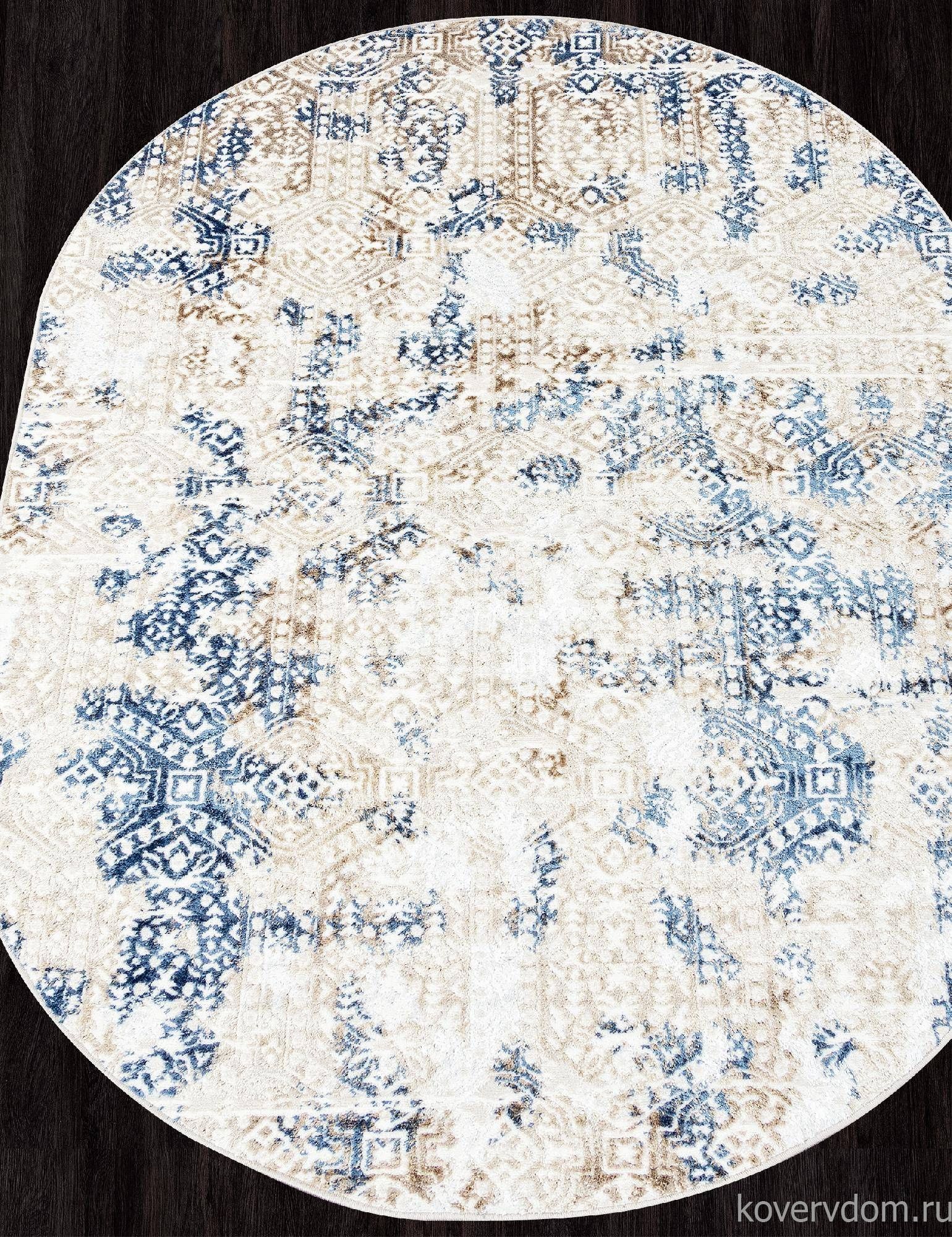 Ковер ANTEP O1699 630 CREAM / BLUE Овал Ковер ANTEP O1699 630 CREAM / BLUE Овал