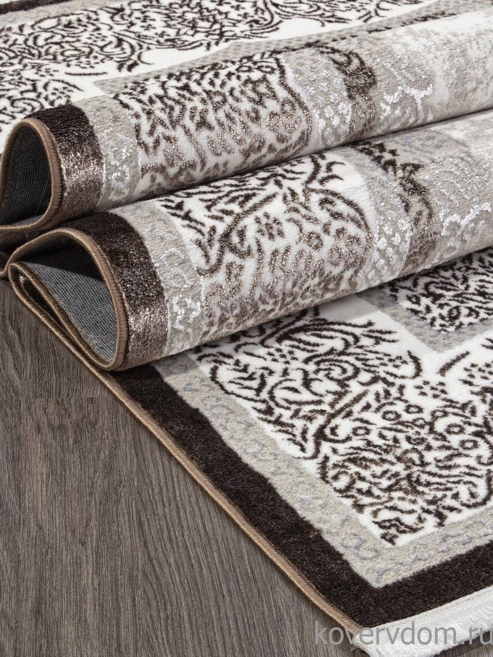 Ковер ALFANI Q009A BROWN FDY/CREAM SHRINK Ковер ALFANI Q009A BROWN FDY/CREAM SHRINK