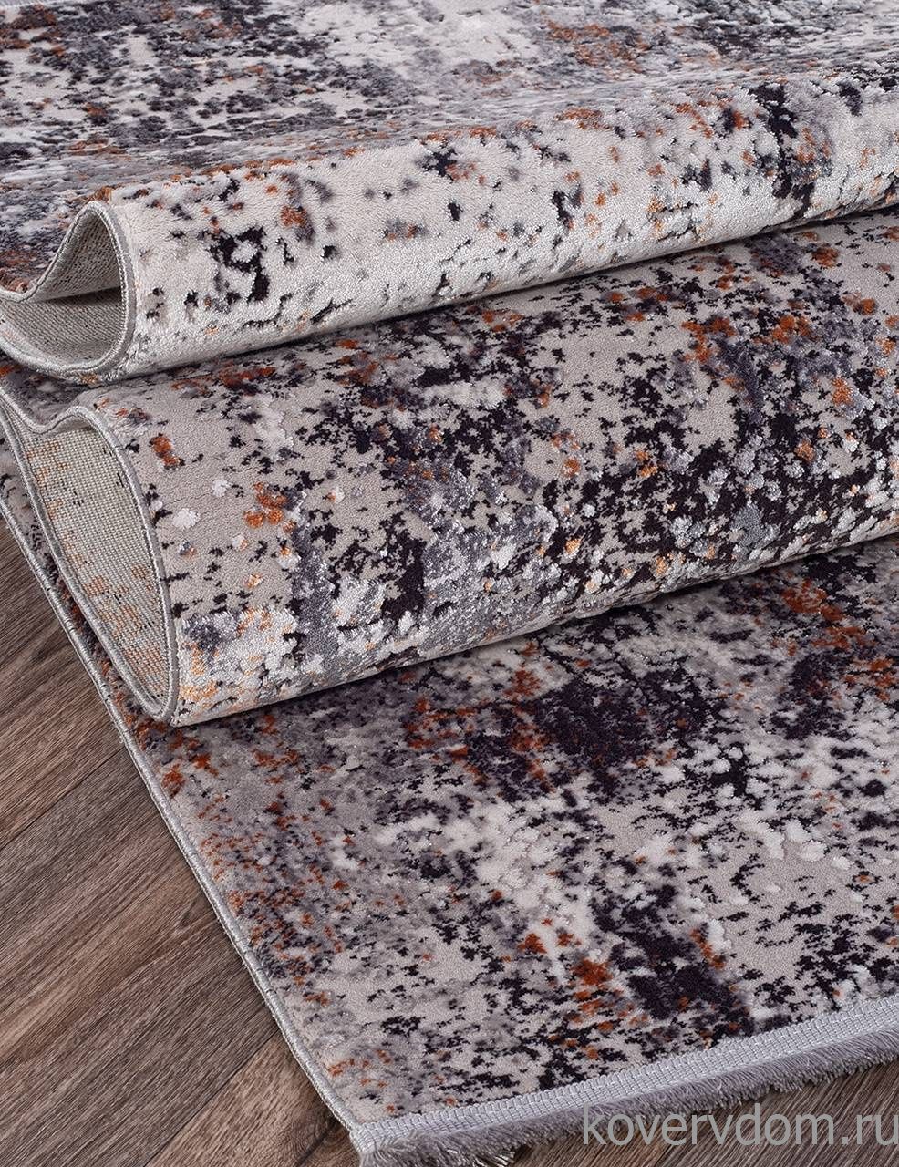 Ковер ROXANNE 17163 L.GREY / D.GREY Ковер ROXANNE 17163 L.GREY / D.GREY