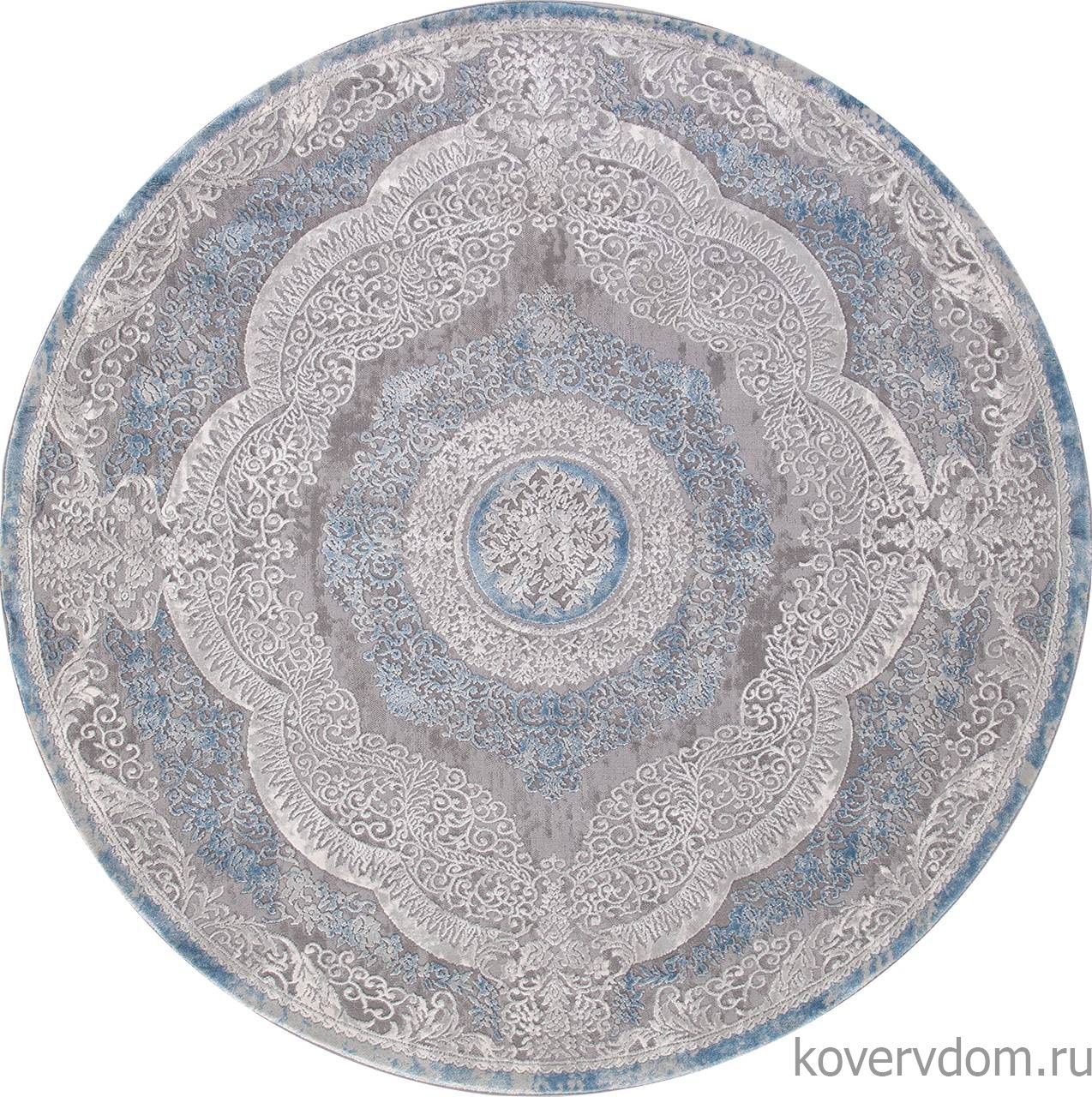 Ковер ARMINA 03880A BLUE / BLUE Круг Ковер ARMINA 03880A BLUE / BLUE Круг
