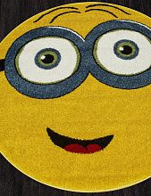 Круглый ковер в детскую SMILE NC13 YELLOW Круг