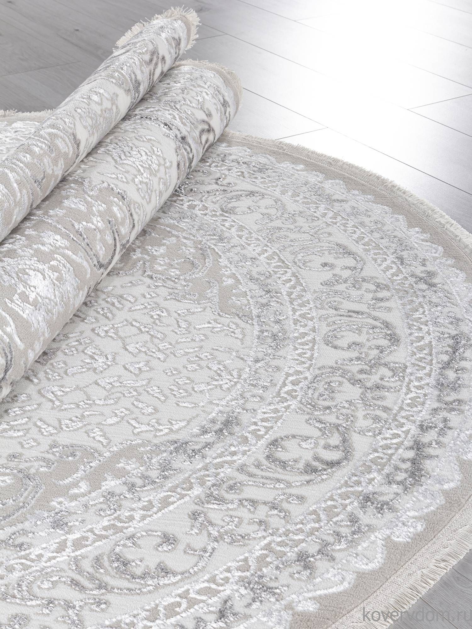 Ковер EFSAN Q011A BEIGE SHRINK / GREY FDY Овал Ковер EFSAN Q011A BEIGE SHRINK / GREY FDY Овал