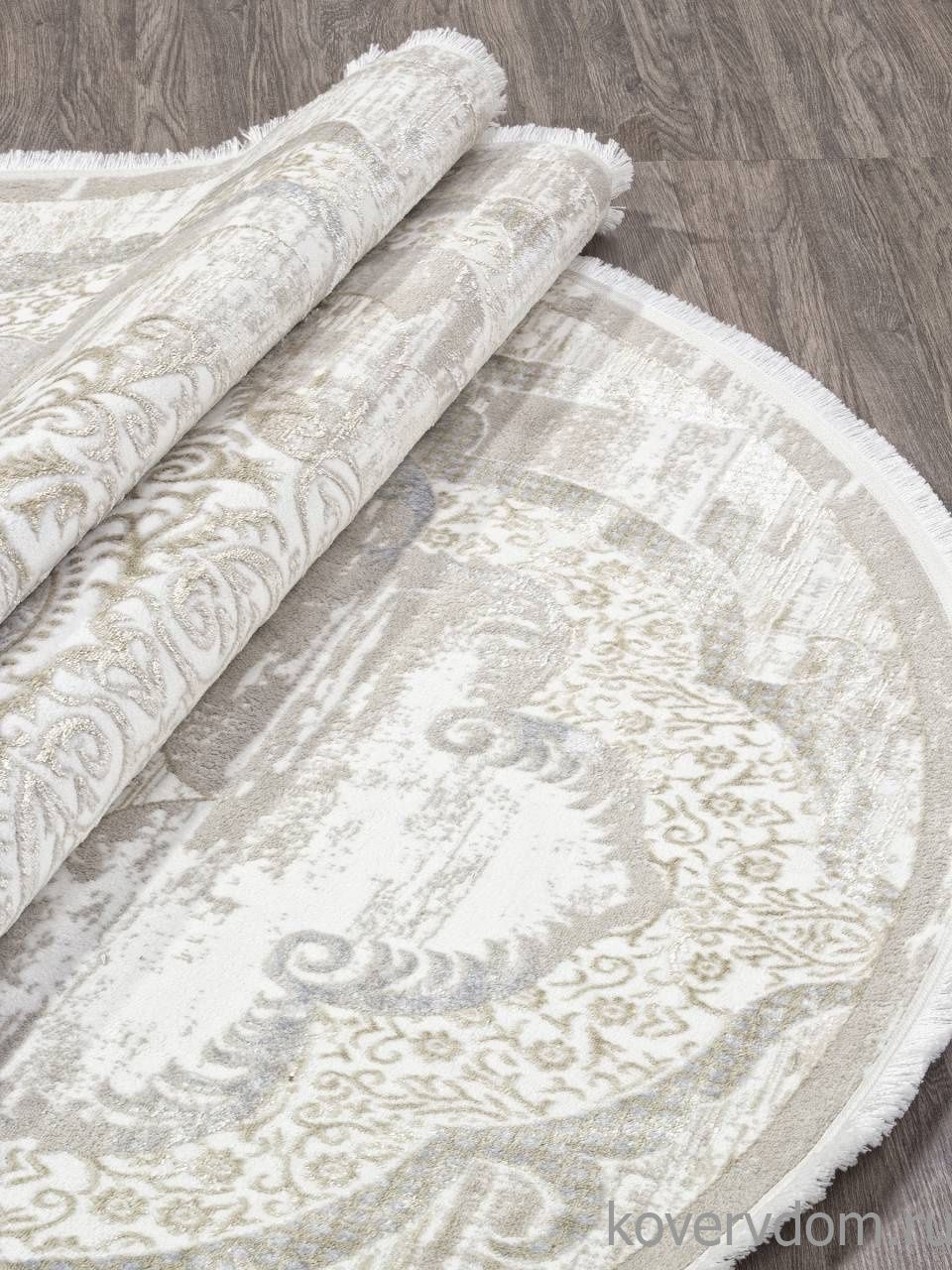 Ковер ALFANI Q018A BEIGE FDY / CREAM SHRINK Овал Ковер ALFANI Q018A BEIGE FDY / CREAM SHRINK Овал