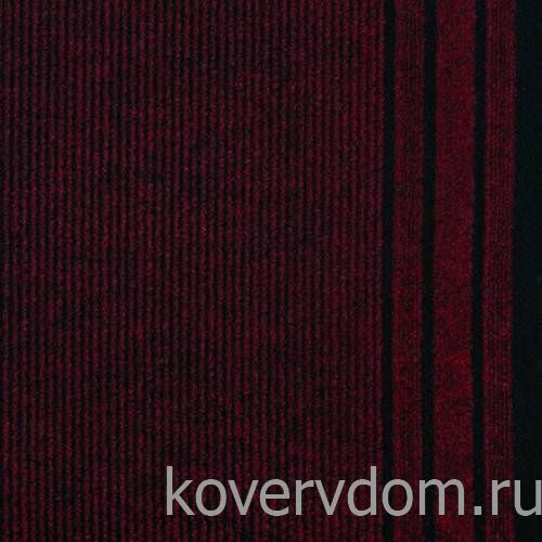 Грязезащитная ковровая дорожка REKORD 877 красный
