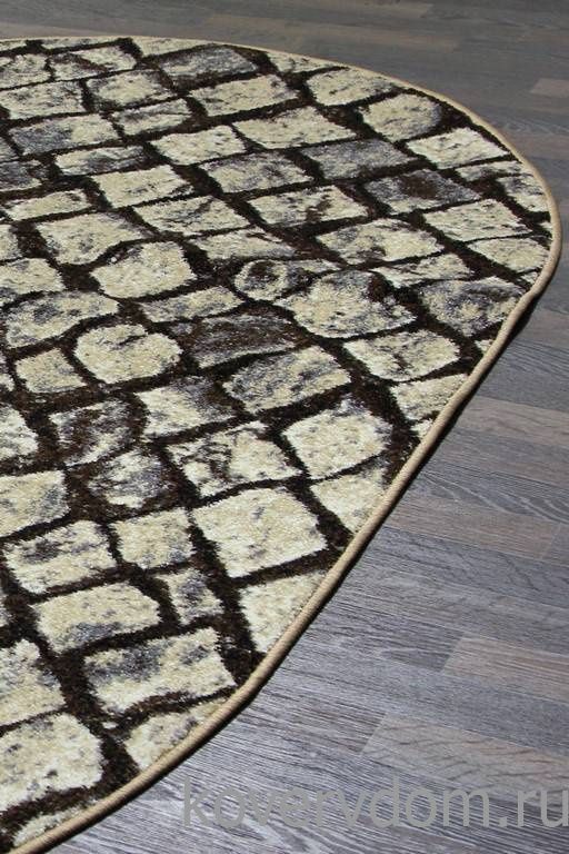 Ковер SUNRISE 2 D455 GRAY-BEIGE Овал