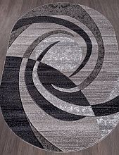 Ковер MEGA CARVING d264 GRAY Овал