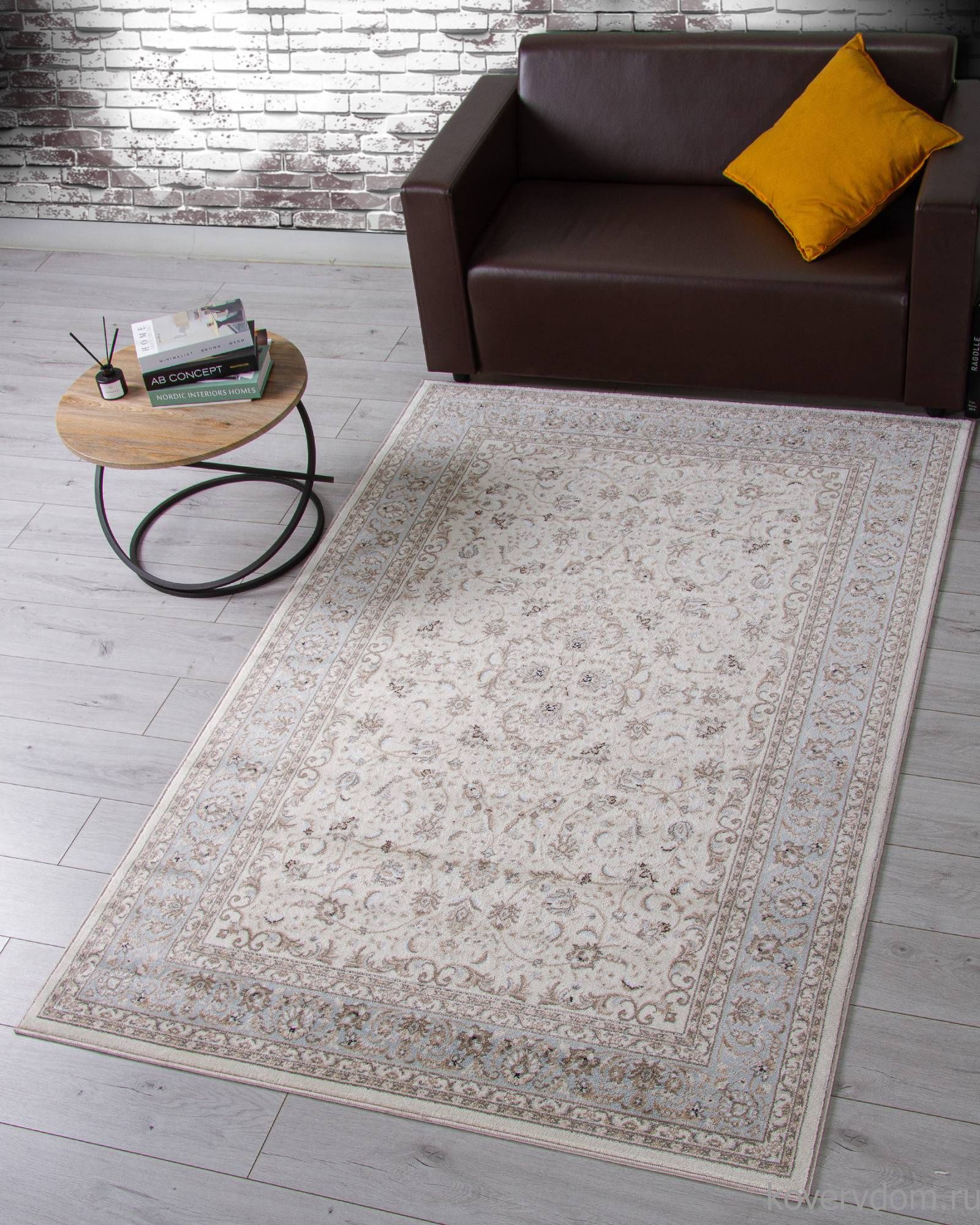 Ковер VALENCIA DELUXE F014 CREAM-L.BLUE