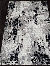 Ковер в гостиную черный PALERMO F285 DARK GRAY