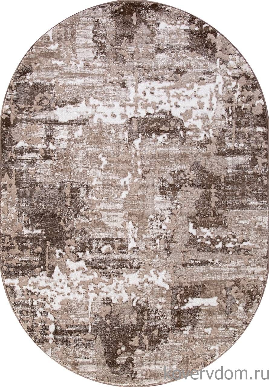 Ковер MARDAN 1232A VIZON SHRINK / BROWN Овал