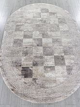 Ковер EFOR Carpet LUCCI P0411 L.GRAY / PLY A.GRI COKME Овал