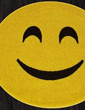 Круглый ковер в детскую SMILE NC16 YELLOW Круг
